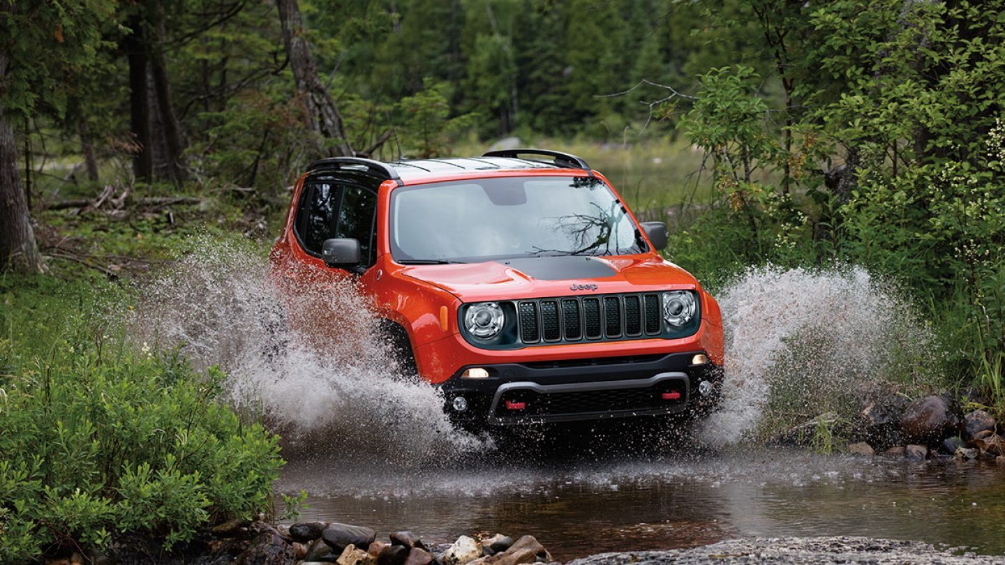 2019 Jeep Renegade Trailhawk Orange Exterior Front View
